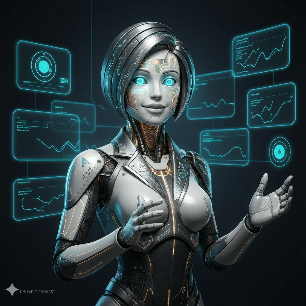 ARIA interacting with a holographic interface